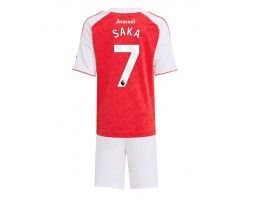 Arsenal Bukayo Saka #7 Hemmatröja Barn 2025-26 Kortärmad (+ Korta byxor)