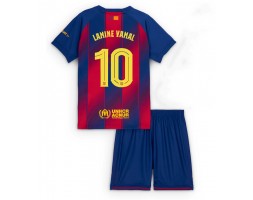 Barcelona Lamine Yamal #10 Hemmatröja Barn 2025-26 Kortärmad (+ Korta byxor)