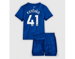 Chelsea Estevao Willian #41 Hemmatröja Barn 2025-26 Kortärmad (+ Korta byxor)
