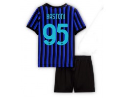 Inter Milan Alessandro Bastoni #95 Hemmatröja Barn 2025-26 Kortärmad (+ Korta byxor)