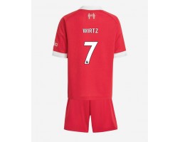 Liverpool Florian Wirtz #7 Hemmatröja Barn 2025-26 Kortärmad (+ Korta byxor)