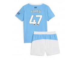 Manchester City Phil Foden #47 Hemmatröja Barn 2025-26 Kortärmad (+ Korta byxor)