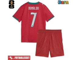 Portugal Cristiano Ronaldo #7 Hemmatröja Barn VM 2026 Kortärmad (+ Korta byxor)