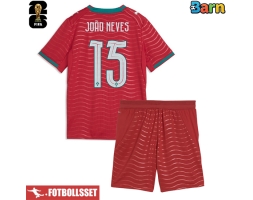 Portugal Joao Neves #15 Hemmatröja Barn VM 2026 Kortärmad (+ Korta byxor)