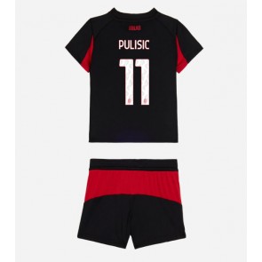 AC Milan Christian Pulisic #11 Hemmatröja Barn 2025-26 Kortärmad (+ Korta byxor)