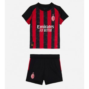 AC Milan Hemmatröja Barn 2025-26 Kortärmad (+ Korta byxor)