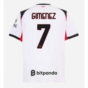 AC Milan Santiago Gimenez #7 Bortatröja 2025-26 Kortärmad