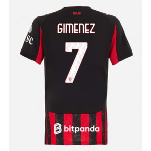 AC Milan Santiago Gimenez #7 Hemmatröja Dam 2025-26 Kortärmad