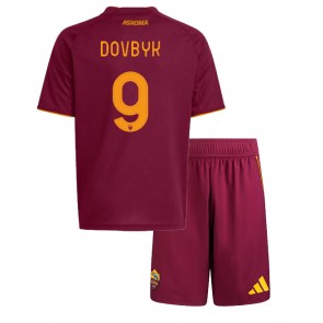 AS Roma Artem Dovbyk #9 Hemmatröja Barn 2025-26 Kortärmad (+ Korta byxor)