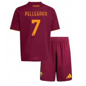 AS Roma Lorenzo Pellegrini #7 Hemmatröja Barn 2025-26 Kortärmad (+ Korta byxor)