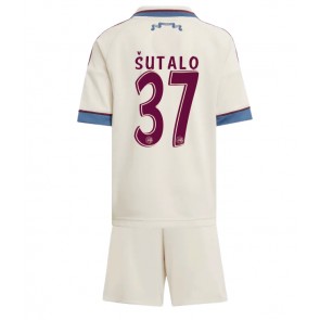 Ajax Josip Sutalo #37 Tredje Tröja Barn 2025-26 Kortärmad (+ Korta byxor)