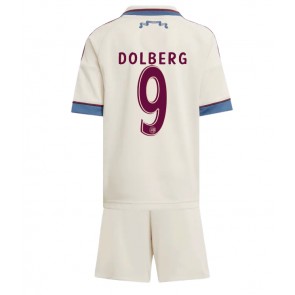 Ajax Kasper Dolberg #9 Tredje Tröja Barn 2025-26 Kortärmad (+ Korta byxor)