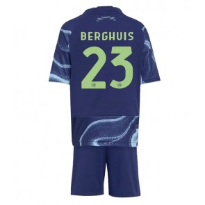 Ajax Steven Berghuis #23 Bortatröja Barn 2025-26 Kortärmad (+ Korta byxor)