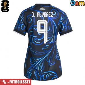 Argentina Julian Alvarez #9 Bortatröja Dam VM 2026 Kortärmad