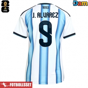 Argentina Julian Alvarez #9 Hemmatröja Dam VM 2026 Kortärmad