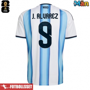 Argentina Julian Alvarez #9 Hemmatröja VM 2026 Kortärmad