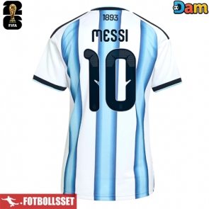 Argentina Lionel Messi #10 Hemmatröja Dam VM 2026 Kortärmad