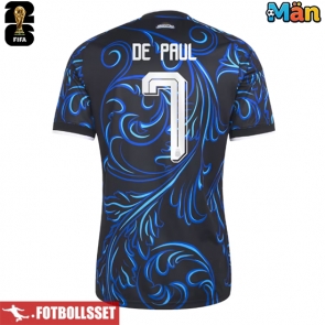 Argentina Rodrigo De Paul #7 Bortatröja VM 2026 Kortärmad