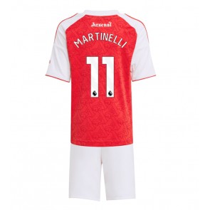 Arsenal Gabriel Martinelli #11 Hemmatröja Barn 2025-26 Kortärmad (+ Korta byxor)