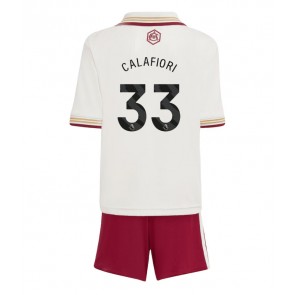 Arsenal Riccardo Calafiori #33 Tredje Tröja Barn 2025-26 Kortärmad (+ Korta byxor)