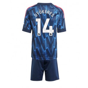 Arsenal Viktor Gyokeres #14 Bortatröja Barn 2025-26 Kortärmad (+ Korta byxor)