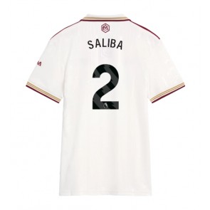 Arsenal William Saliba #2 Tredje Tröja Dam 2025-26 Kortärmad