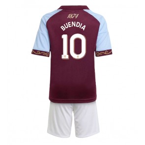 Aston Villa Emiliano Buendia #10 Hemmatröja Barn 2025-26 Kortärmad (+ Korta byxor)