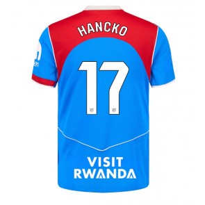 Atletico Madrid David Hancko #17 Tredje Tröja 2025-26 Kortärmad