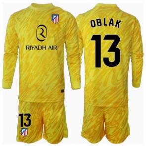 Atletico Madrid Jan Oblak #13 Målvakt Tredje Tröja Barn 2024-25 Långärmad (+ Korta byxor)