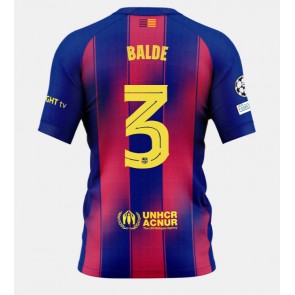 Barcelona Alejandro Balde #3 Hemmatröja 2025-26 Kortärmad