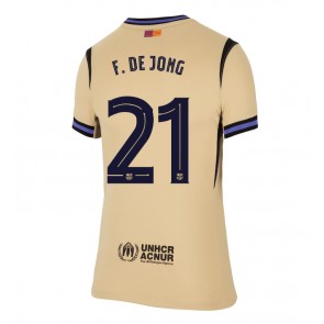 Barcelona Frenkie de Jong #21 Bortatröja Dam 2025-26 Kortärmad