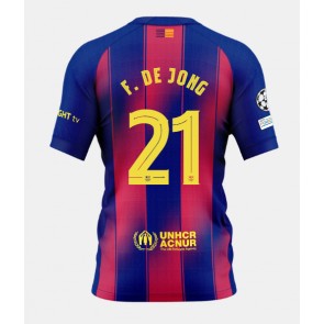 Barcelona Frenkie de Jong #21 Hemmatröja 2025-26 Kortärmad