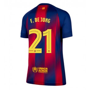 Barcelona Frenkie de Jong #21 Hemmatröja Dam 2025-26 Kortärmad