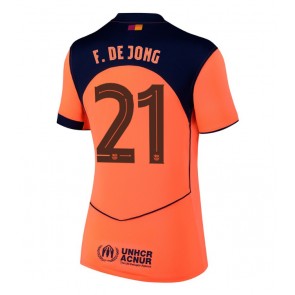 Barcelona Frenkie de Jong #21 Tredje Tröja Dam 2025-26 Kortärmad