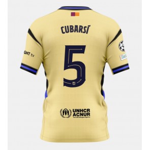 Barcelona Pau Cubarsi #5 Bortatröja 2025-26 Kortärmad