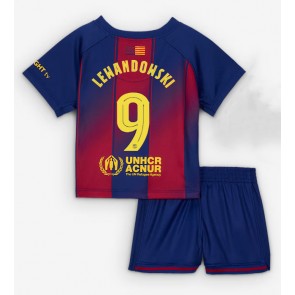 Barcelona Robert Lewandowski #9 Hemmatröja Barn 2025-26 Kortärmad (+ Korta byxor)