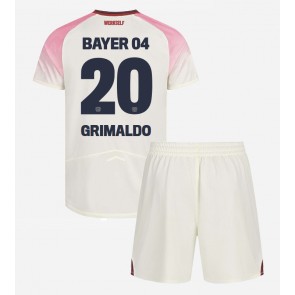 Bayer Leverkusen Alejandro Grimaldo #20 Bortatröja Barn 2025-26 Kortärmad (+ Korta byxor)