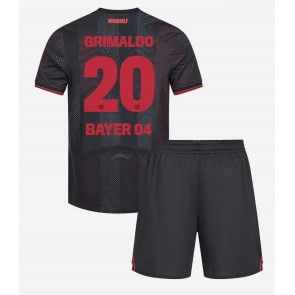 Bayer Leverkusen Alejandro Grimaldo #20 Hemmatröja Barn 2025-26 Kortärmad (+ Korta byxor)