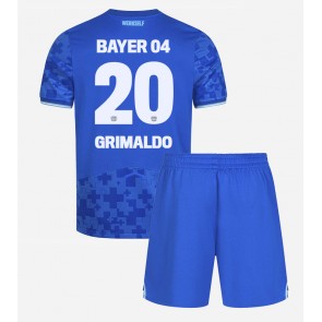 Bayer Leverkusen Alejandro Grimaldo #20 Tredje Tröja Barn 2025-26 Kortärmad (+ Korta byxor)