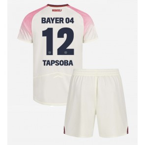 Bayer Leverkusen Edmond Tapsoba #12 Bortatröja Barn 2025-26 Kortärmad (+ Korta byxor)