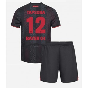 Bayer Leverkusen Edmond Tapsoba #12 Hemmatröja Barn 2025-26 Kortärmad (+ Korta byxor)