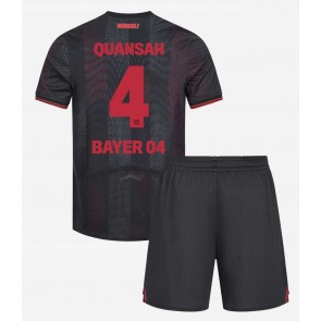Bayer Leverkusen Jarell Quansah #4 Hemmatröja Barn 2025-26 Kortärmad (+ Korta byxor)