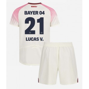 Bayer Leverkusen Lucas Vazquez #21 Bortatröja Barn 2025-26 Kortärmad (+ Korta byxor)