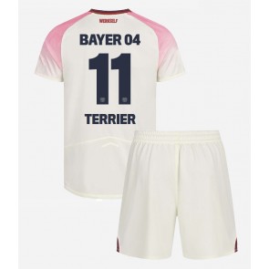 Bayer Leverkusen Martin Terrier #11 Bortatröja Barn 2025-26 Kortärmad (+ Korta byxor)