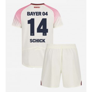 Bayer Leverkusen Patrik Schick #14 Bortatröja Barn 2025-26 Kortärmad (+ Korta byxor)