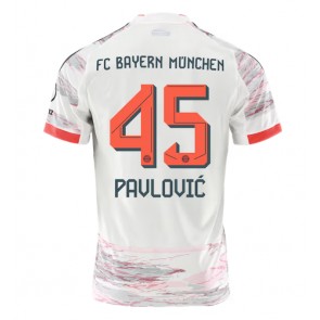 Bayern Munich Aleksandar Pavlovic #45 Bortatröja 2025-26 Kortärmad