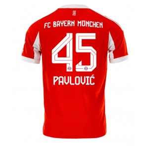 Bayern Munich Aleksandar Pavlovic #45 Hemmatröja 2025-26 Kortärmad