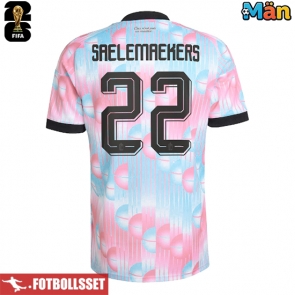 Belgien Alexis Saelemaekers #22 Bortatröja VM 2026 Kortärmad