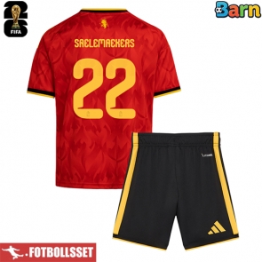 Belgien Alexis Saelemaekers #22 Hemmatröja Barn VM 2026 Kortärmad (+ Korta byxor)