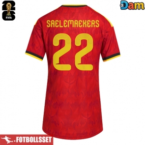 Belgien Alexis Saelemaekers #22 Hemmatröja Dam VM 2026 Kortärmad
